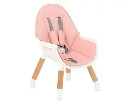 KikkaBoo Multi 3in1 Pink საკვები სკამ-მაგიდა, 2 image
