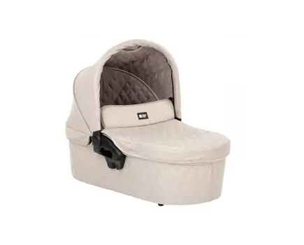 KikkaBoo Madrid 4in1 Beige Melange საბავშვო ეტლის კომპლექტი, 12 image