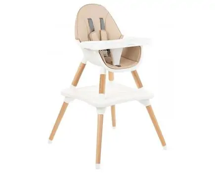 KikkaBoo Multi 3in1 Beige საკვები სკამ-მაგიდა