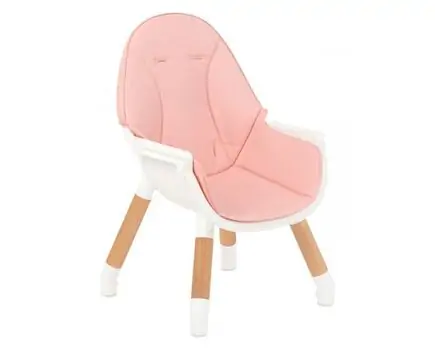 KikkaBoo Multi 3in1 Pink საკვები სკამ-მაგიდა, 3 image