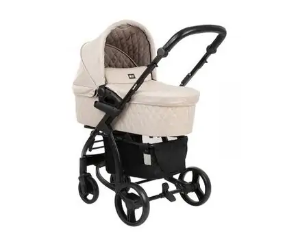 KikkaBoo Madrid 4in1 Beige Melange საბავშვო ეტლის კომპლექტი, 3 image