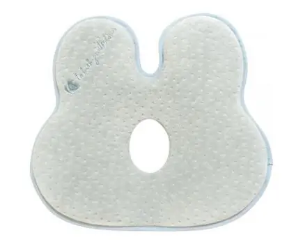 KikkaBoo-ს ერგონომიული ბალიში ახალშობილისთვის Memory foam ergonomic pillow Bunny Mint Velvet