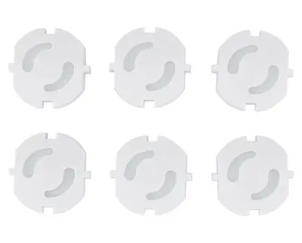 KikkaBoo Socket protectors - 6 pieces - დენისგან დამცავი სამაგრები, 2 image