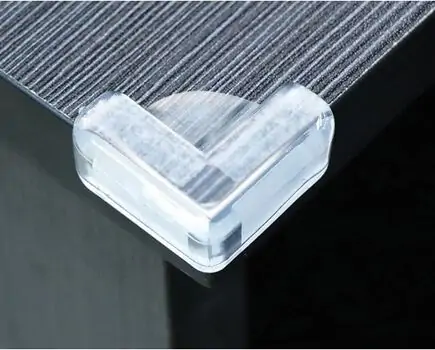 KikkaBoo Silicone corner guards - 4 pieces - კუთხეების დამცავი სილიკონის სამაგრები