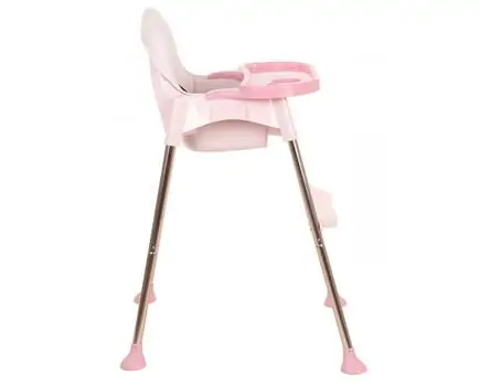 KikkaBoo Sky-High Pink საკვები სკამ-მაგიდა, 7 image