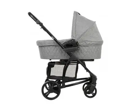 KikkaBoo Madrid 4in1 Dark Grey Melange საბავშვო ეტლის კომპლექტი, 10 image