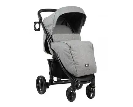 KikkaBoo Madrid 4in1 Dark Grey Melange საბავშვო ეტლის კომპლექტი, 3 image