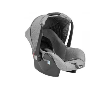 KikkaBoo Madrid 4in1 Dark Grey Melange საბავშვო ეტლის კომპლექტი, 9 image