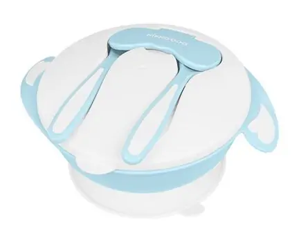 KikkaBoo-ს საბავშვო ჭურჭელი Bowl 4in1 Blue