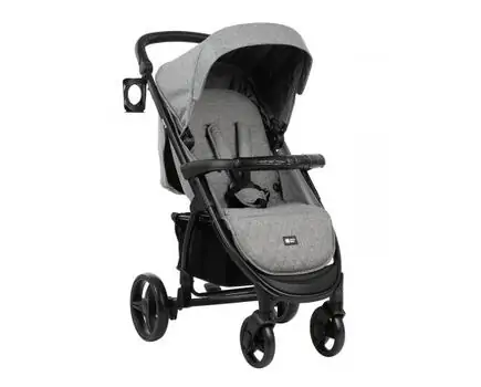 KikkaBoo Madrid 4in1 Dark Grey Melange საბავშვო ეტლის კომპლექტი, 4 image