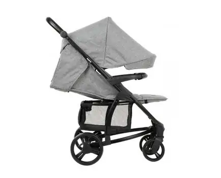 KikkaBoo Madrid 4in1 Dark Grey Melange საბავშვო ეტლის კომპლექტი, 13 image