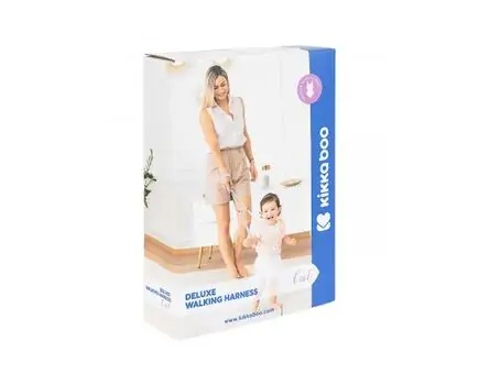 KikkaBoo-ს სატარებელი ქამარი Walking harness Cat Grey, 2 image