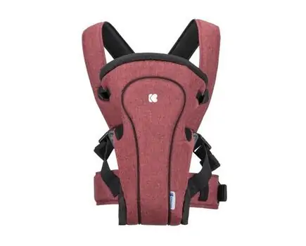 KikkaBoo-ს კენგურუ Carrier Tess Dark Red, 2 image