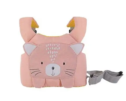 KikkaBoo-ს სატარებელი ქამარი Walking harness Cat Pink, 2 image