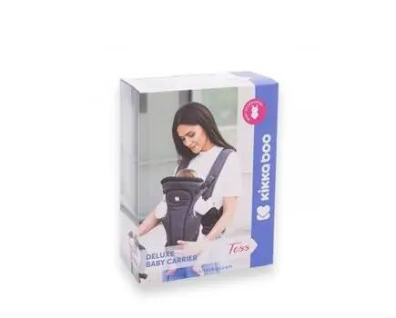 KikkaBoo-ს კენგურუ Carrier Tess Dark Red, 4 image