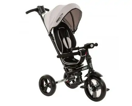 Kikkaboo Nikki Beige Melange სამ თვლიანი ველო-ეტლი