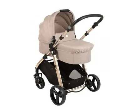 KikkaBoo UGO Melange Beige 4in1 საბავშვო ეტლის კომპლექტი, 2 image