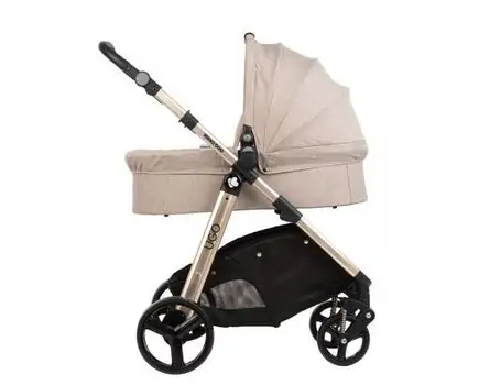 KikkaBoo UGO Melange Beige 4in1 საბავშვო ეტლის კომპლექტი, 3 image