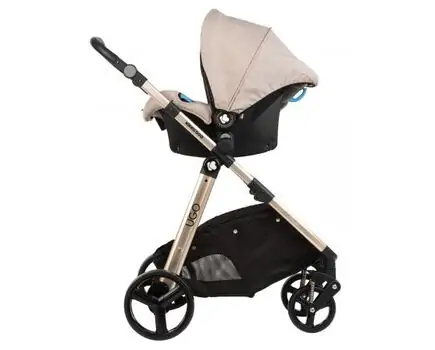 KikkaBoo UGO Melange Beige 4in1 საბავშვო ეტლის კომპლექტი, 9 image