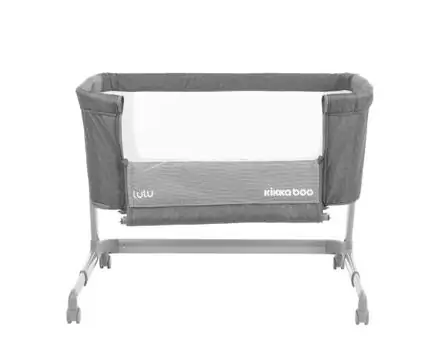 KikkaBoo Lulu Dark Grey ახალშობილის საწოლი, 6 image
