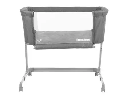 KikkaBoo Lulu Dark Grey ახალშობილის საწოლი, 10 image