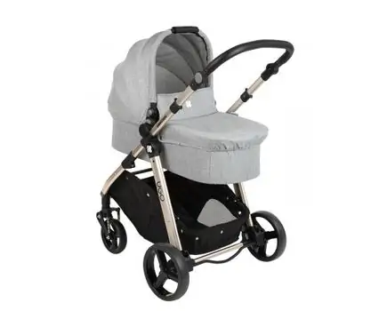 KikkaBoo UGO Light Grey Melange 4in1 საბავშვო ეტლის კომპლექტი, 2 image