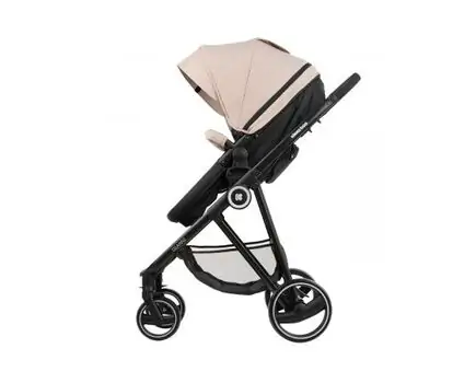 KikkaBoo Gianni Beige 3in1 ახალშობილის ეტლის კომპლექტი, 6 image