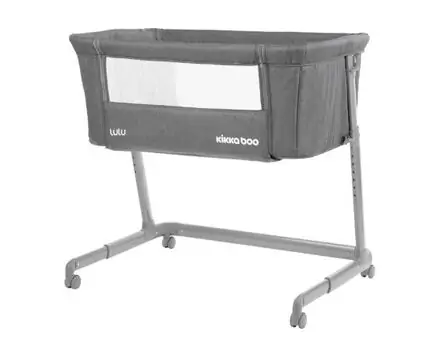 KikkaBoo Lulu Dark Grey ახალშობილის საწოლი, 4 image