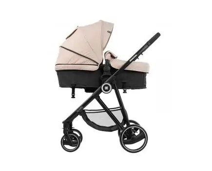 KikkaBoo Gianni Beige 3in1 ახალშობილის ეტლის კომპლექტი, 3 image