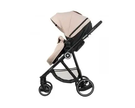 KikkaBoo Gianni Beige 3in1 ახალშობილის ეტლის კომპლექტი, 7 image