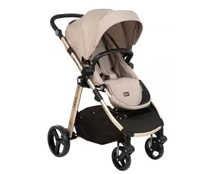 KikkaBoo UGO Melange Beige 4in1 საბავშვო ეტლის კომპლექტი, 4 image