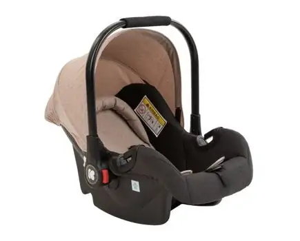 KikkaBoo Gianni Beige 3in1 ახალშობილის ეტლის კომპლექტი, 11 image