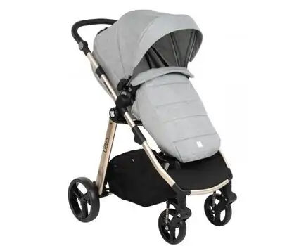 KikkaBoo UGO Light Grey Melange 4in1 საბავშვო ეტლის კომპლექტი, 4 image