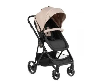 KikkaBoo Gianni Beige 3in1 ახალშობილის ეტლის კომპლექტი, 13 image