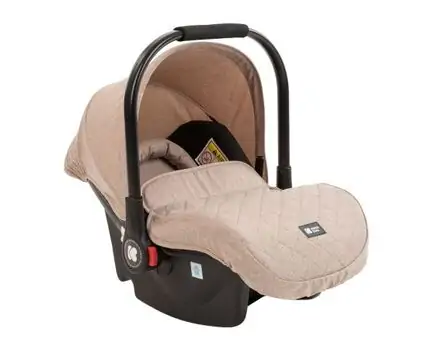 KikkaBoo Gianni Beige 3in1 ახალშობილის ეტლის კომპლექტი, 10 image