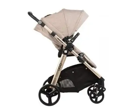 KikkaBoo UGO Melange Beige 4in1 საბავშვო ეტლის კომპლექტი, 6 image