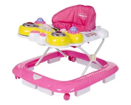 KikkaBoo-ს ჭოჭინა Walker Butterfly Dark Pink