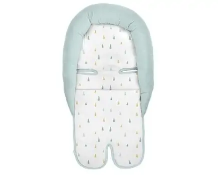 KikkaBoo-ს ქარსითში ჩასაფენი Memory foam car seat support Triangles