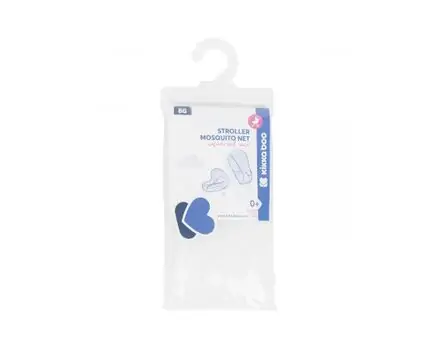 KikkaBoo-ს მწერებისგან დამცავი ბადე ეტლისთვის Mosquito net for stroller White