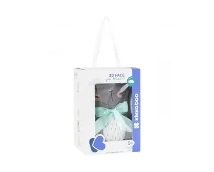 KikkaBoo-ს ახალშობილის პლედი Baby blanket with embroidery 3D Mouse, 4 image