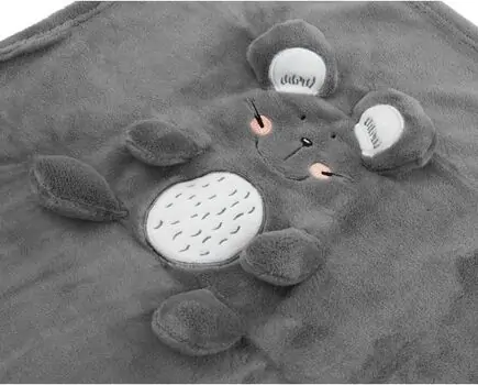 KikkaBoo-ს ახალშობილის პლედი Baby blanket with embroidery 3D Mouse, 2 image