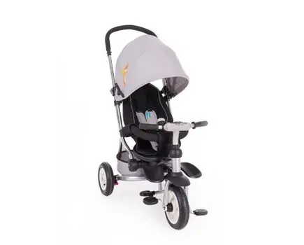 KikkaBoo Vetta Air Wheels Grey Melange Phoenix სამ თვლიანი ველო-ეტლი