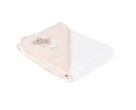 KikkaBoo-ს ახალშობილის პირსახოცი Hooded towel terry 90/90 cm Dreamy Flight Beige, 2 image