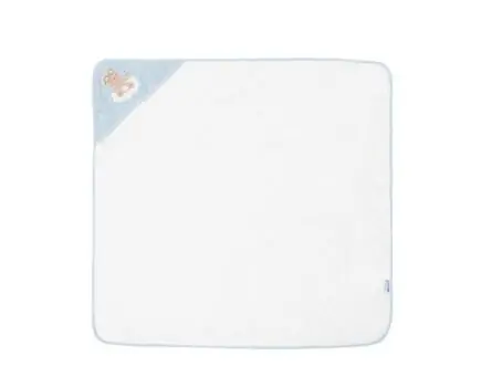 KikkaBoo-ს ახალშობილის პირსახოცი Hooded towel terry 90/90 cm Dreamy Flight Blue