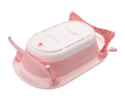 KikkaBoo-ს ჩვილის დასაკეცი აბაზანა Bathtub Foldy Pink, 5 image