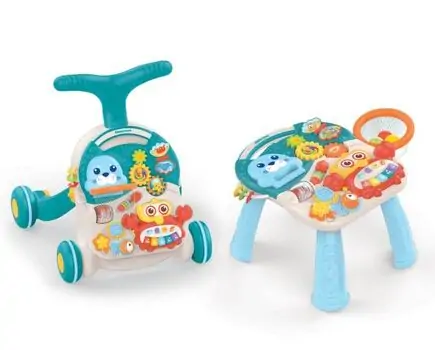 KikkaBoo-ს საბავშვო ვოლქერი Baby walker 2 in 1 Wobble Fun Green, 3 image