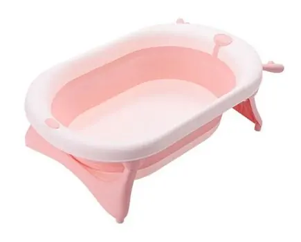 KikkaBoo-ს ჩვილის დასაკეცი აბაზანა Bathtub Foldy Pink
