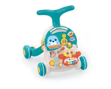 KikkaBoo-ს საბავშვო ვოლქერი Baby walker 2 in 1 Wobble Fun Green
