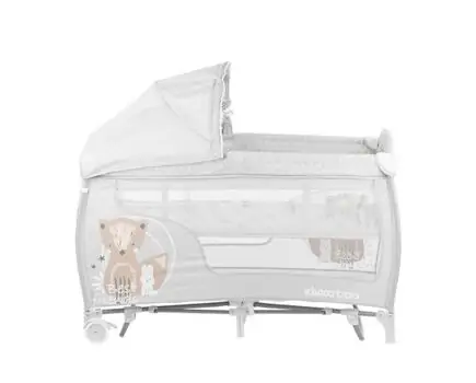 KikkaBoo Dolce Sonno Plus Grey Best Friends 2 levels საწოლ-მანეჟი 2020, 10 image