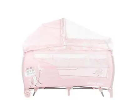 KikkaBoo Dolce Sonno Plus Pink Rabbits 2 levels საწოლ-მანეჟი 2020, 12 image